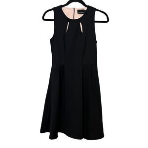 Cynthia Rowley Women's Black and Pink Fit & Flare Career Dress Size Small